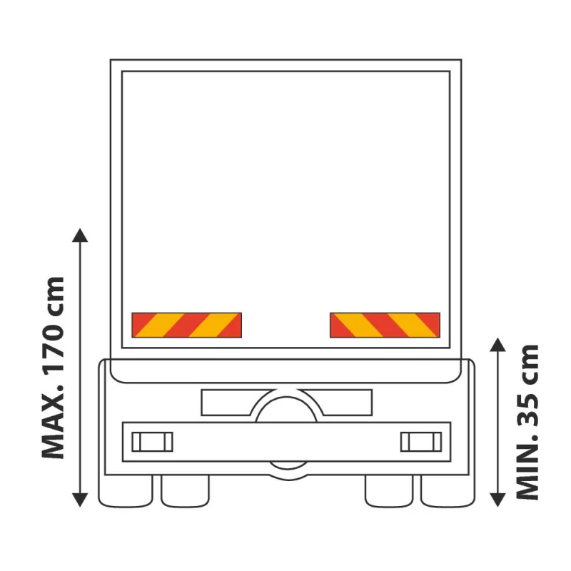 Placi identificare vehicule grele-lungi (dungi) 2buc Lampa Garage AutoRide