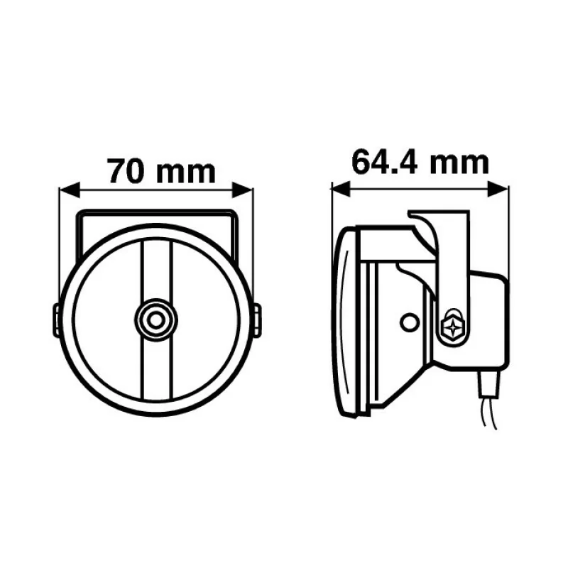 Proiectoare auto Hyena albe 12V 2buc Garage AutoRide