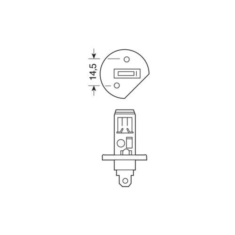 Bec halogen 24V - H1 - 70W - P145s 1buc Trifa Garage AutoRide