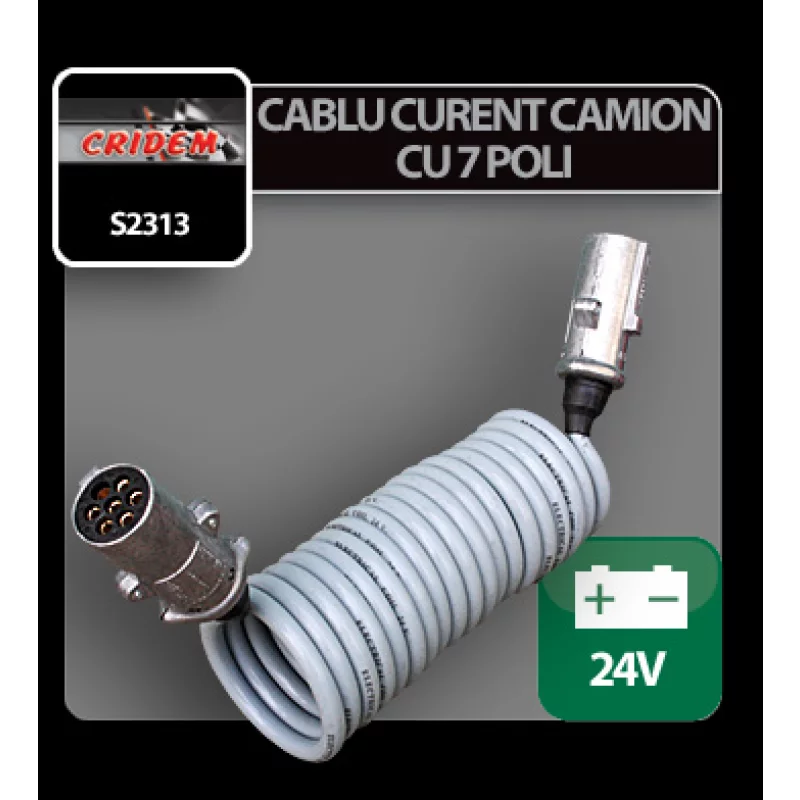 Cablu curent camion cu 7 poli 24V Garage AutoRide