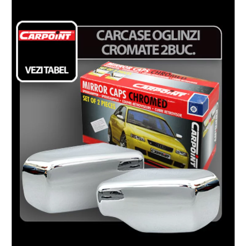 Carcase oglinzi cromate PEUGEOT 206 98> 2buc Garage AutoRide