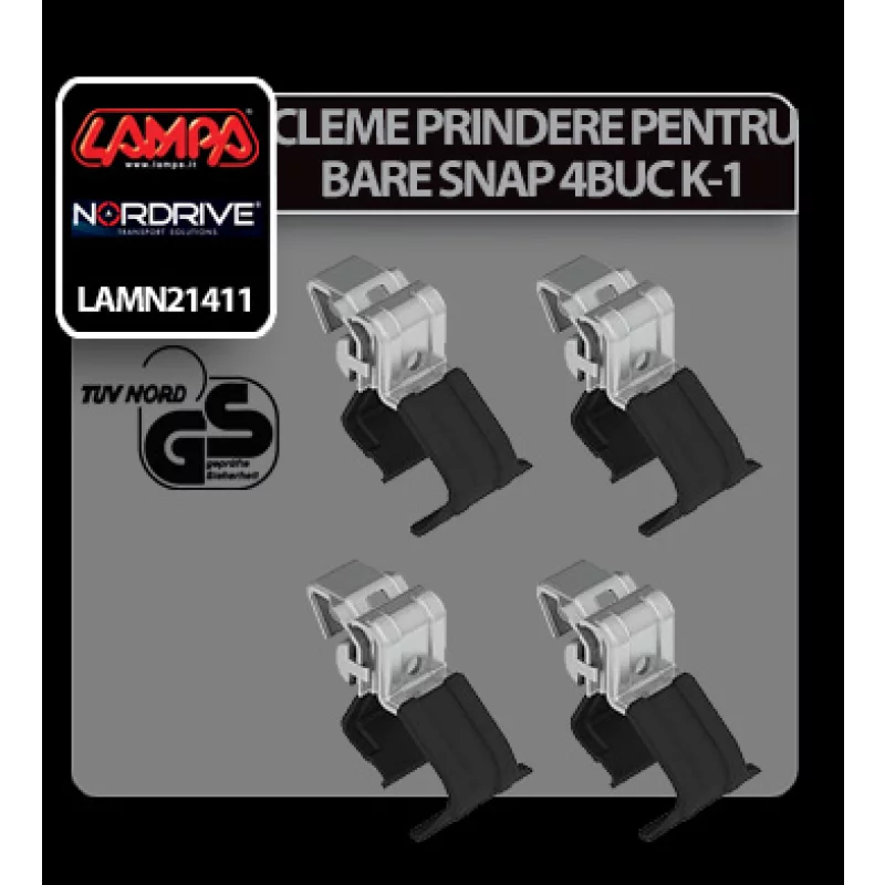 Cleme prindere kit pentru bare Snap 4buc - K-1 Garage AutoRide