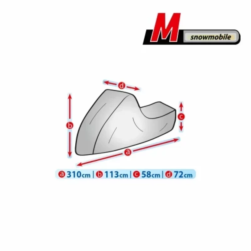 Prelata snowmobil Mobile Garage - M - 310x72x113cm Garage AutoRide