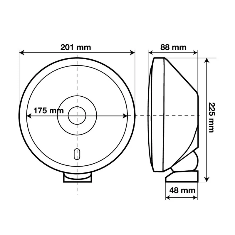 Proiector inox X-Due 1buc - Alb Garage AutoRide