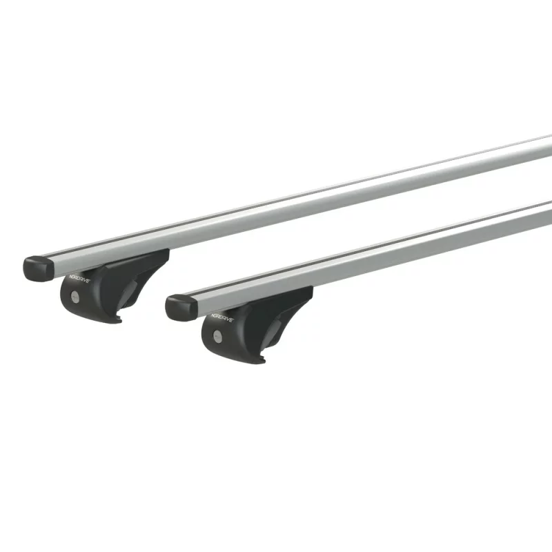 Set suporti portbagaj complet Helio Rail (Yuro) din aluminiu montaj pe bare longitudinale 2buc - XL - 140cm Garage AutoRide