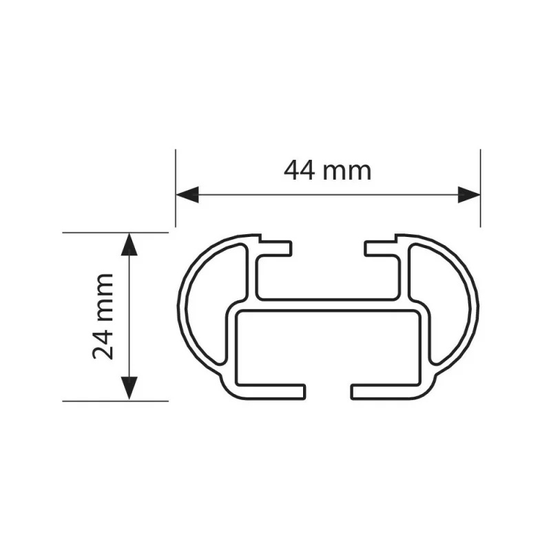 Set suporti portbagaj complet Kuma din aluminiu montaj pe bare longitudinale 2buc - L - 129cm Garage AutoRide