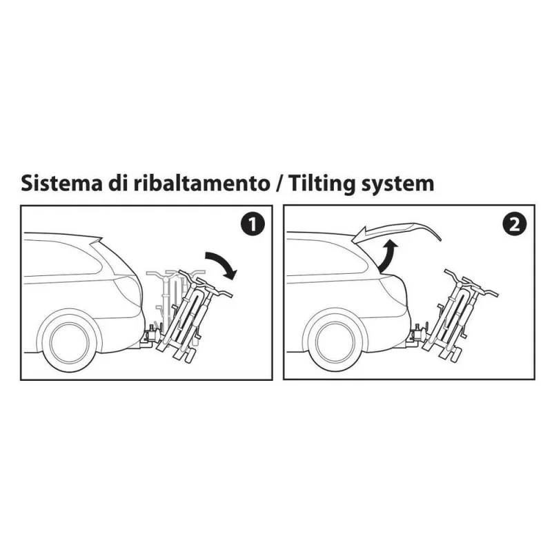 Suport biciclete cu fixare pe carligul de remorcare Wave 3 pentru 3 biciclete Garage AutoRide