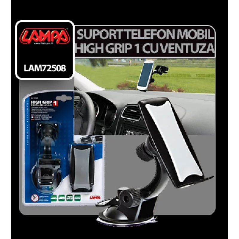 Suport telefon mobil High Grip 1 cu ventuza Garage AutoRide