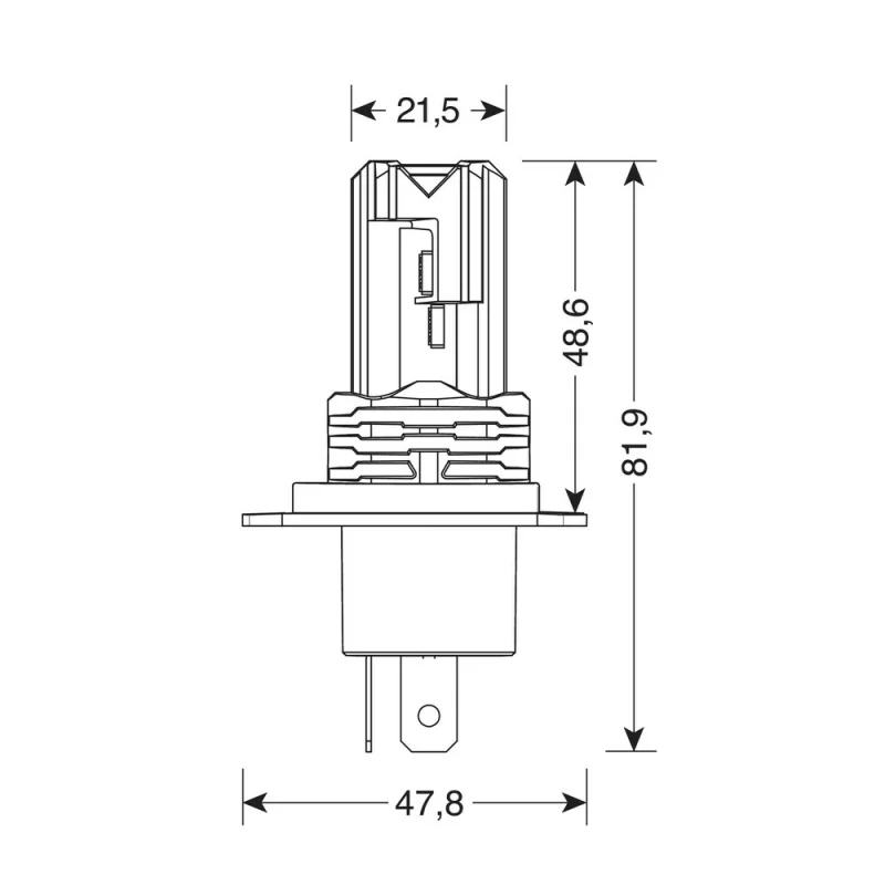 Bec Halo Led Serie 10 Halo Killer H4 20W P43t 9/32V 2buc Garage AutoRide