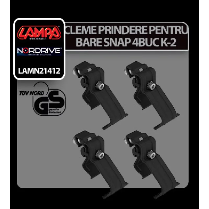 Cleme prindere kit pentru bare Snap 4buc - K-2 Garage AutoRide