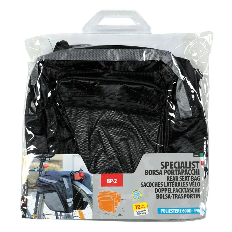 Geanta dubla portbagaj spate bicicleta BP-2 Specialist - Capacitate 12l Garage AutoRide