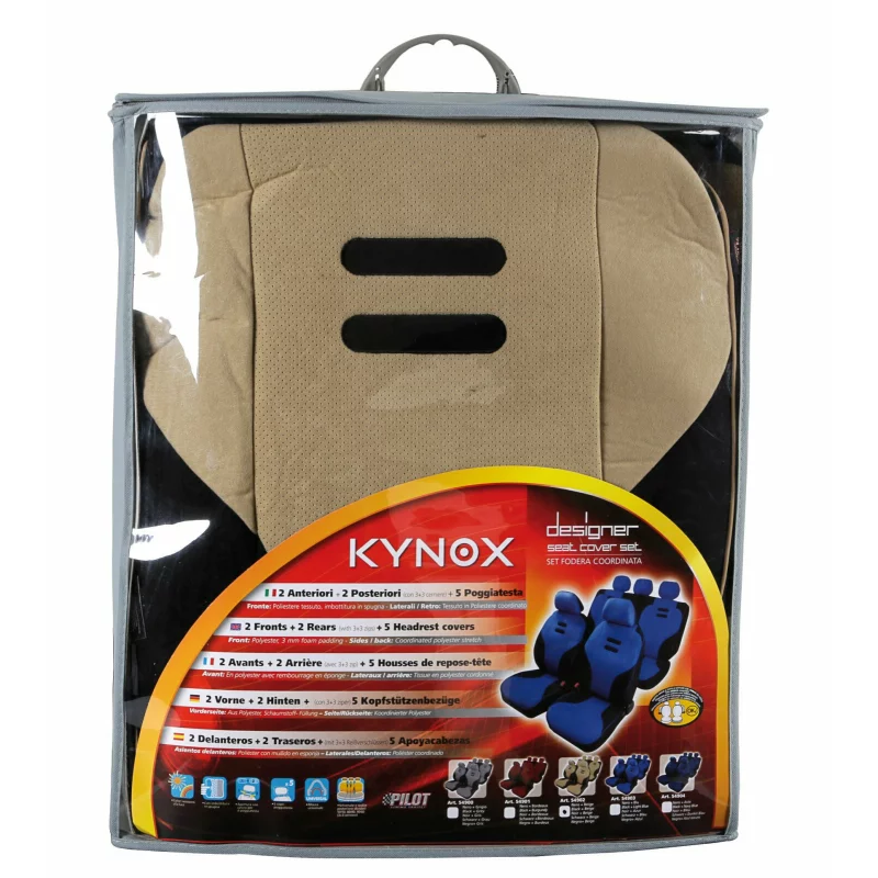 Huse scaun Kynox 9buc - Bej Garage AutoRide