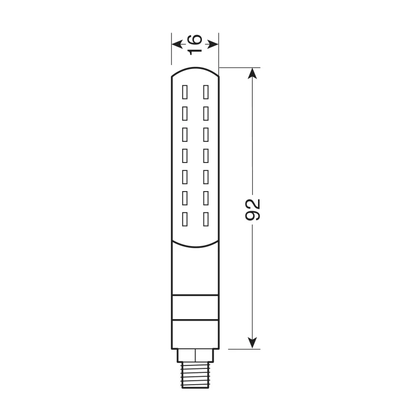 Lampi semnalizare directie mers lumina secventiala si pozitie Line SQ LED 12V 2buc - Fata Garage AutoRide