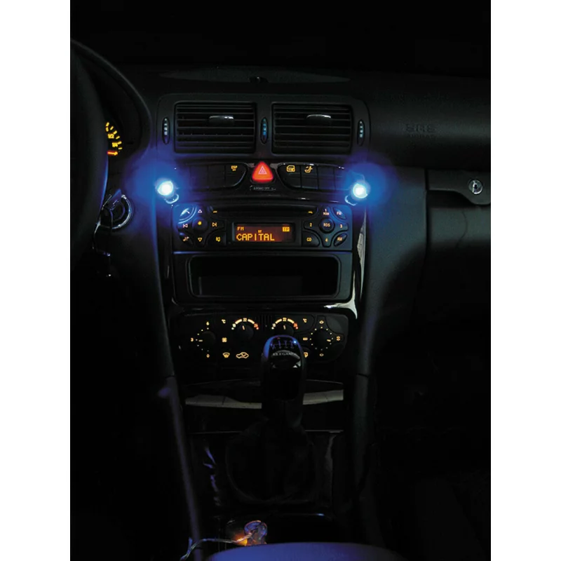 Mini proiectoare Dash-Lites 2 LED 2buc 24V - Albastru Garage AutoRide