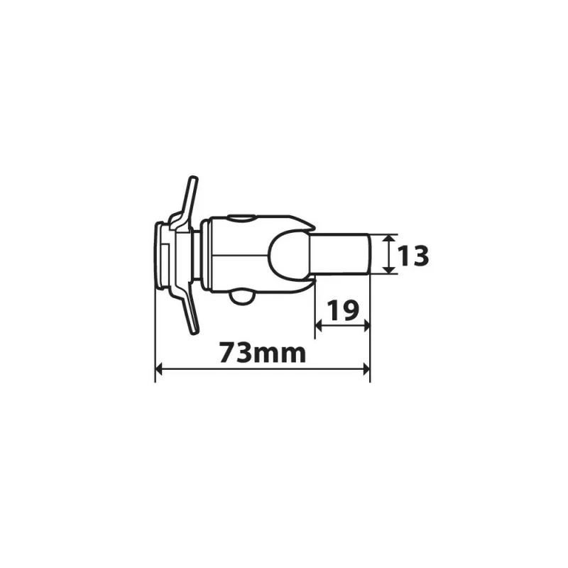 Suport fixare cu surub M8 Opti Screw pentru carcase telefon mobil Opti Case Garage AutoRide