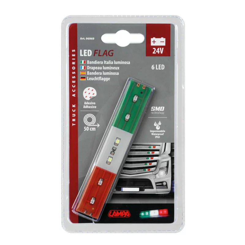 Banda 6LED 12cm 24V steag - Italia Garage AutoRide