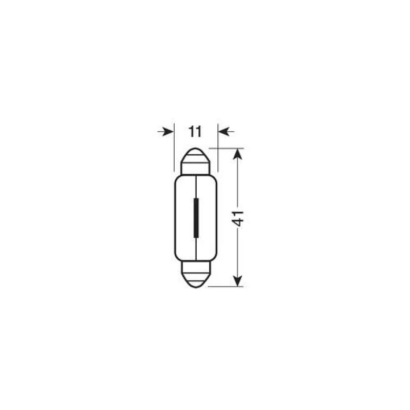 Bec Original Line 12V - 11x41mm - 10W Sofit SV85-8 1buc Osram Garage AutoRide