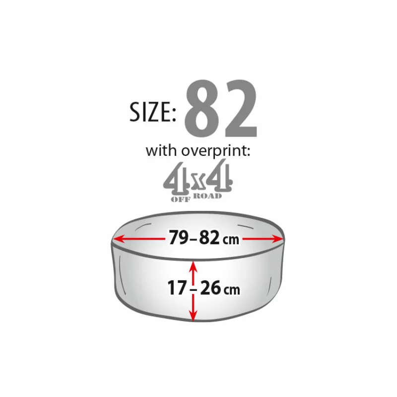 Husa roata rezerva externa 4x4 Off Road - Ø64x20cm - Marimea 82 Garage AutoRide