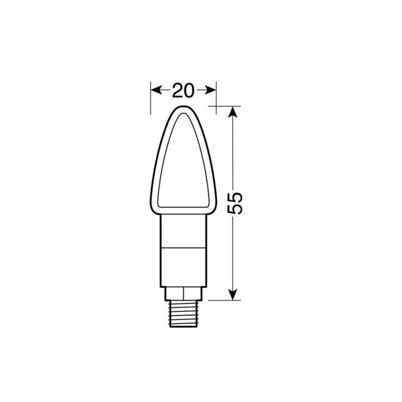 Lampi semnalizare directie mers Atom LED 12V 2buc - Negru Garage AutoRide