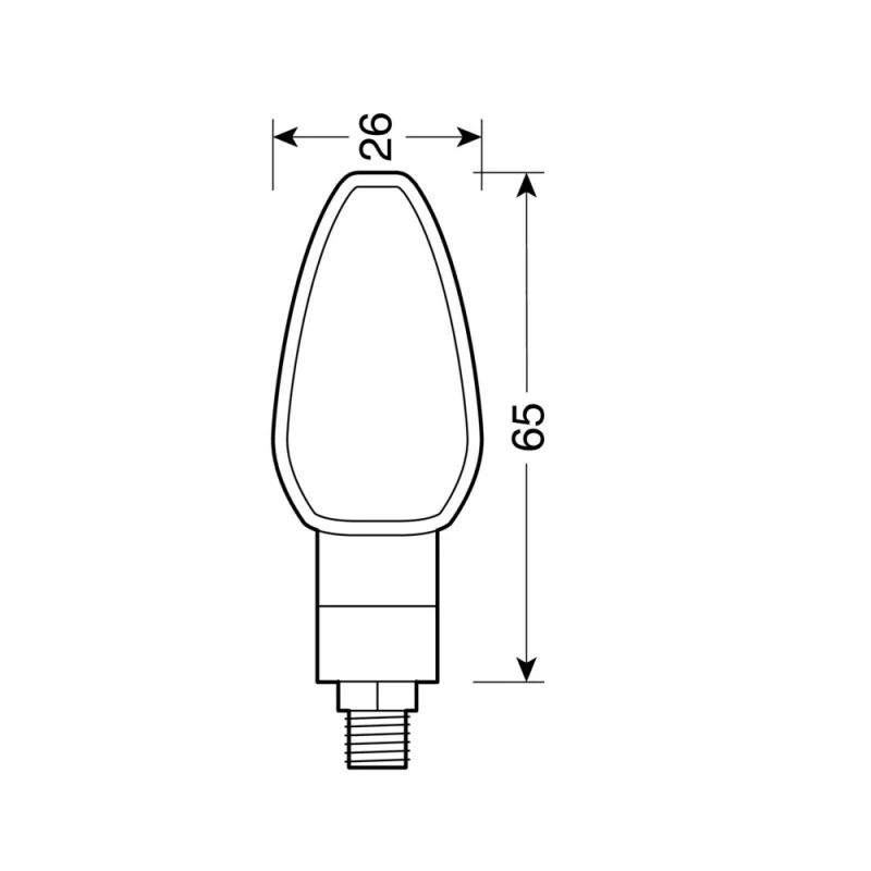 Lampi semnalizare directie mers Tuareg LED 12V 2buc - Negru Garage AutoRide