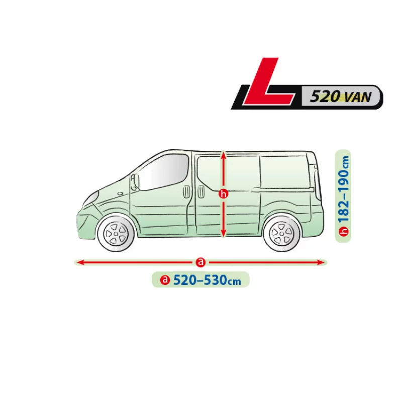 Prelata auto completa Mobile Garage - L520 - VAN Garage AutoRide