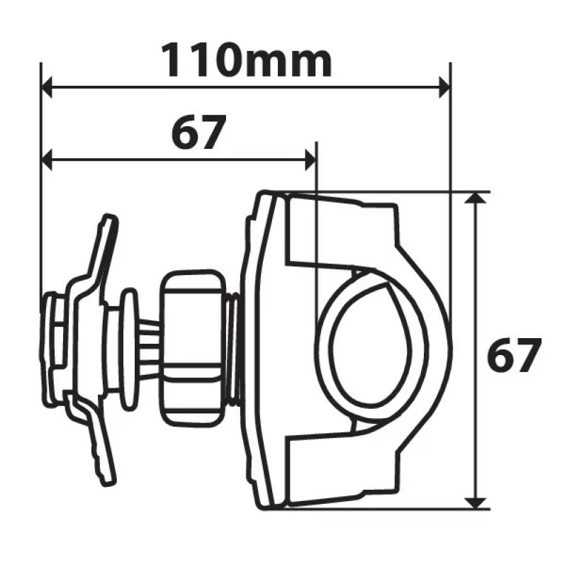 Suport fixare pe ghidon Opti Handle pentru carcase telefon mobil Opti Case Garage AutoRide