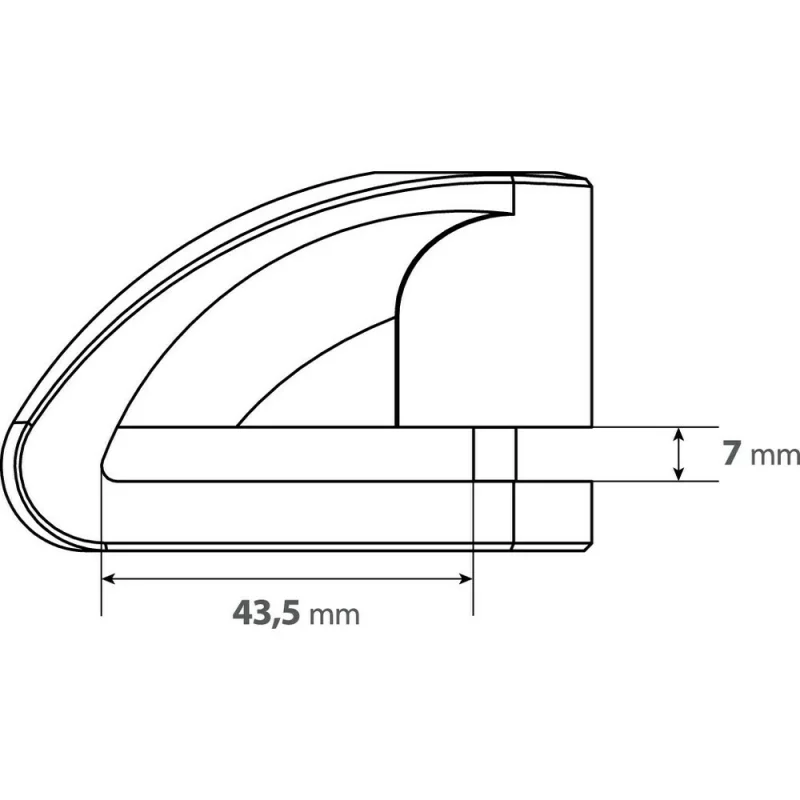 Antifurt motocicleta cu blocare disc de frana Stone - Bolt Ø55mm - Rosu Garage AutoRide