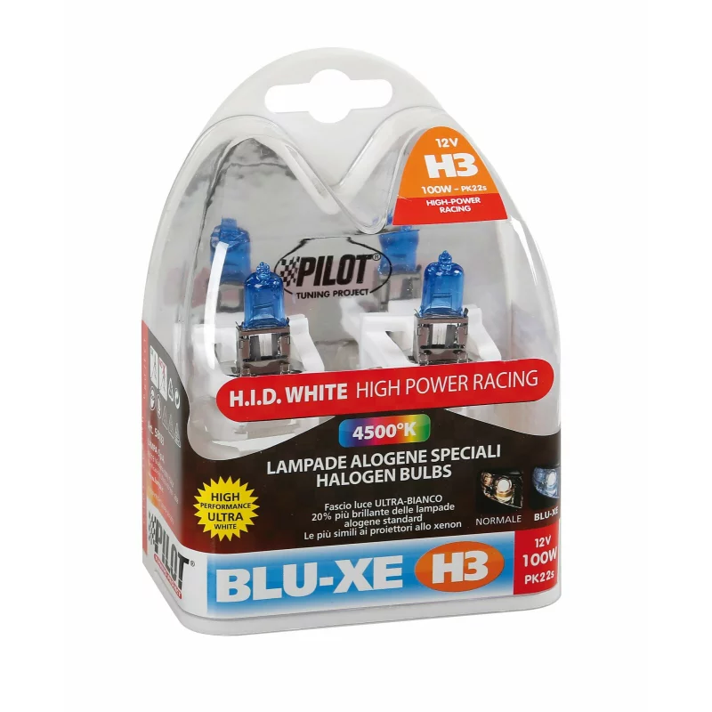 Bec halogen Blu-Xe  H3 100W PK22s 12V 2buc Garage AutoRide