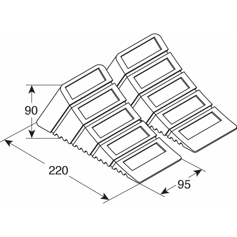 Cale blocare roti standard DIN 2buc Garage AutoRide