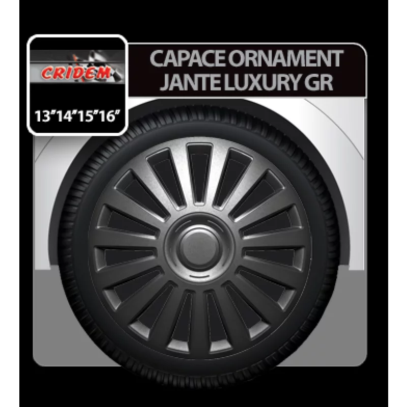 Capace roti auto Luxury GR 4buc - Grafit - 15'' Garage AutoRide