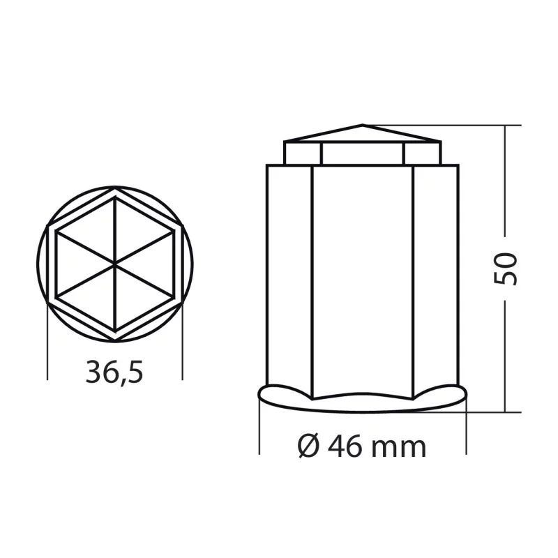 Capacele ABS prezoane camion 10buc - 32mm - Crom Garage AutoRide