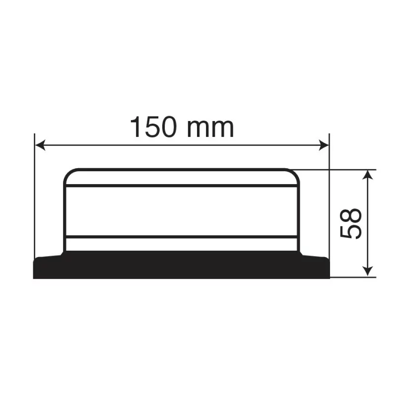 Girofar stroboscopic galben LED 12/24V RL-6 Garage AutoRide