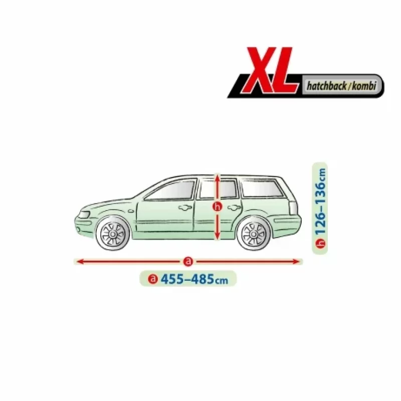 Prelata auto completa Membrane Garage complet impermeabila si respirabila - XL - Hatchback/Kombi Garage AutoRide