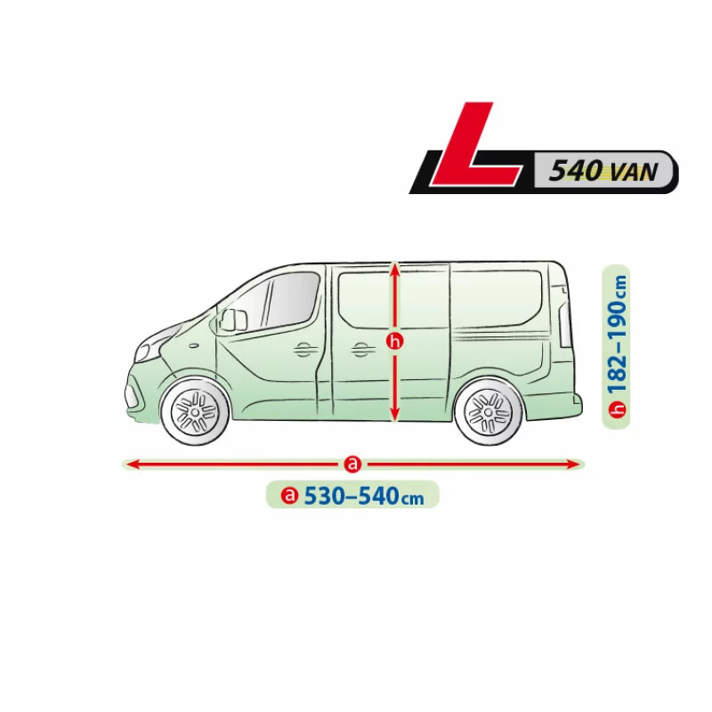 Prelata auto completa Mobile Garage - L540 - VAN Garage AutoRide