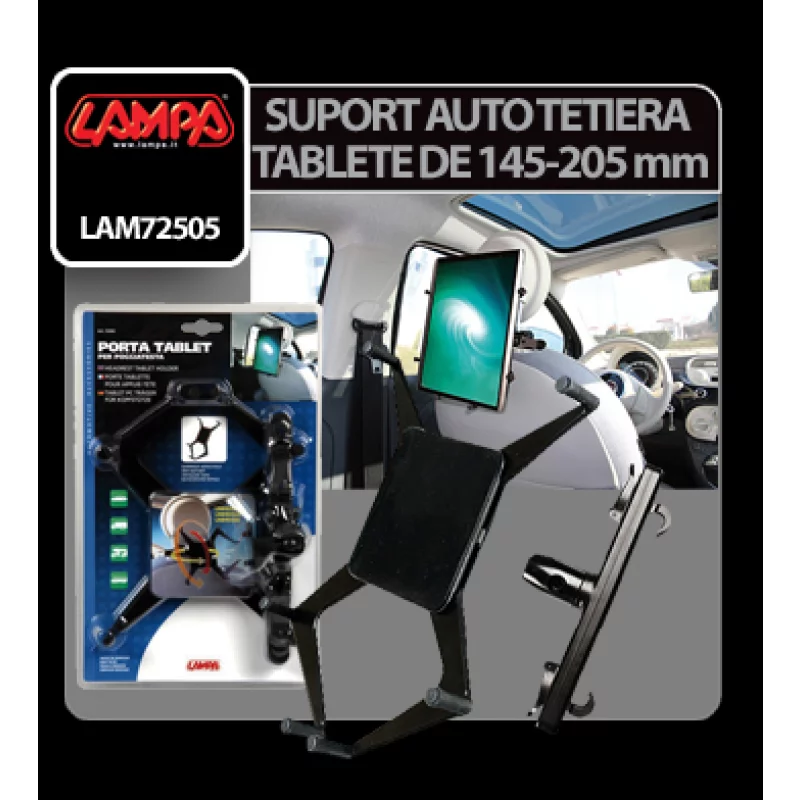 Suport auto pentru tablete la tetiera de 145-205mm Garage AutoRide