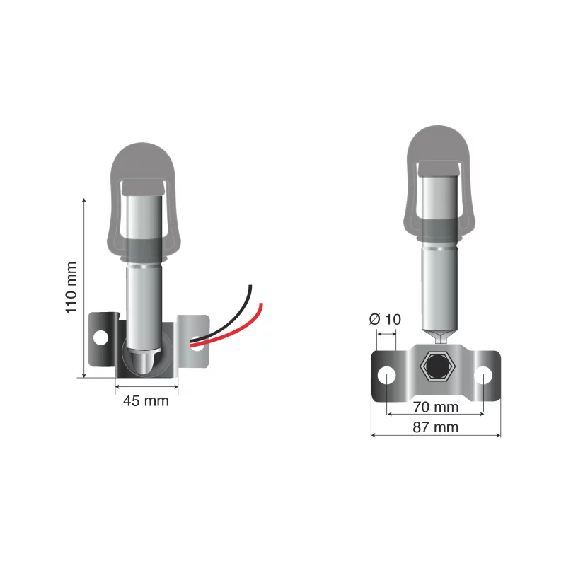 Suport pentru girofar cu priza DIN 12/24V - Fix-8 Garage AutoRide