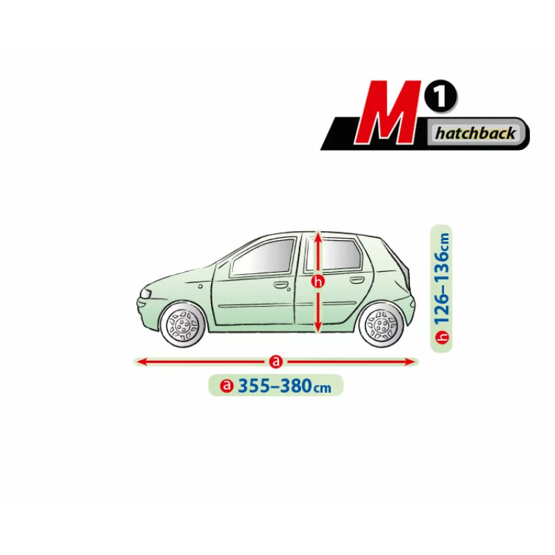 Prelata auto completa Mobile Garage - M1 - Hatchback Garage AutoRide