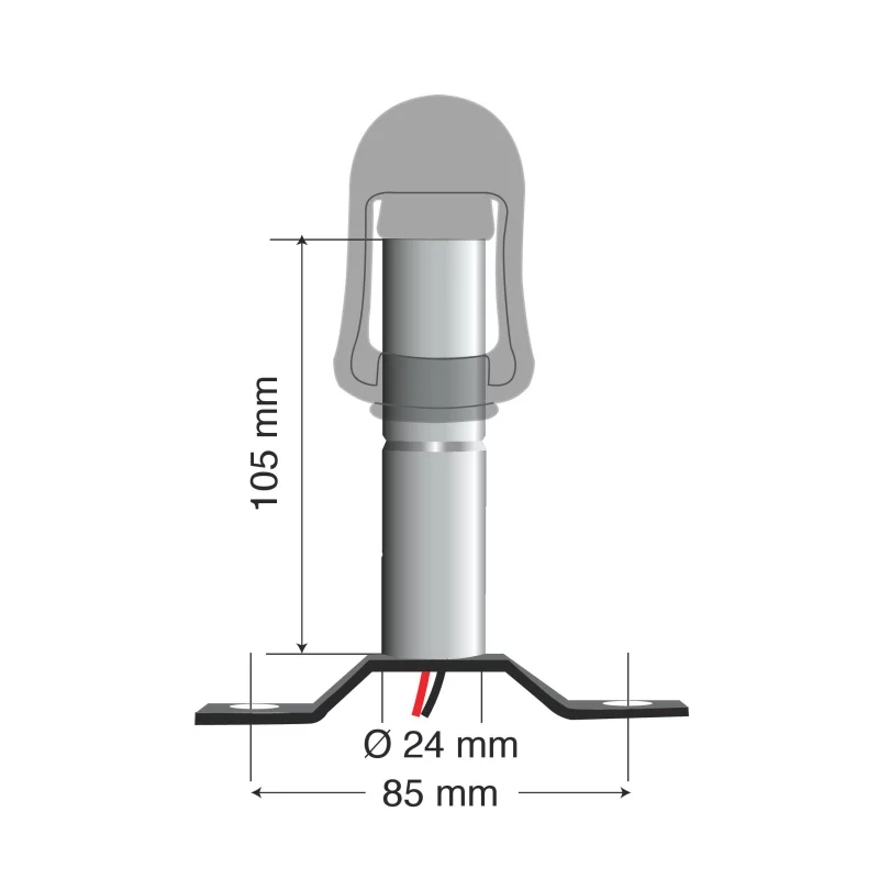 Suport pentru girofar cu priza DIN 12/24V - Fix-3 Garage AutoRide