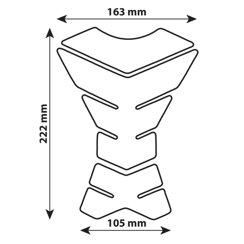 Autocolant protectie rezervor motocicleta Pro-Tank X3 - Carbon Garage AutoRide