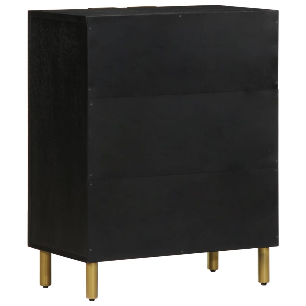 Dulap, negru, 60x33x75 cm, lemn prelucrat GartenMobel Dekor