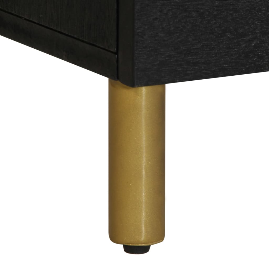 Dulap TV, negru, 100x33x46 cm, lemn prelucrat GartenMobel Dekor