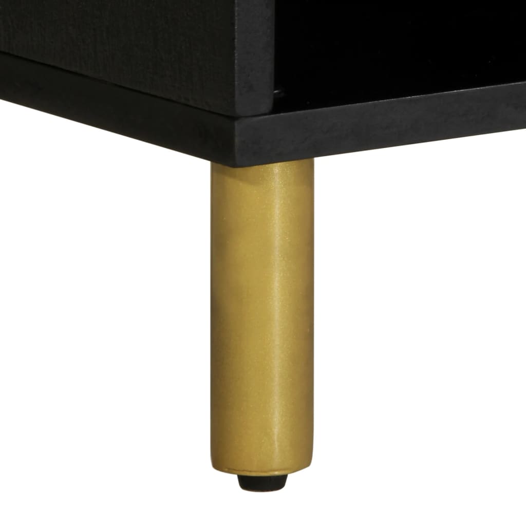 Dulap TV, negru, 100x33x46 cm, lemn prelucrat GartenMobel Dekor