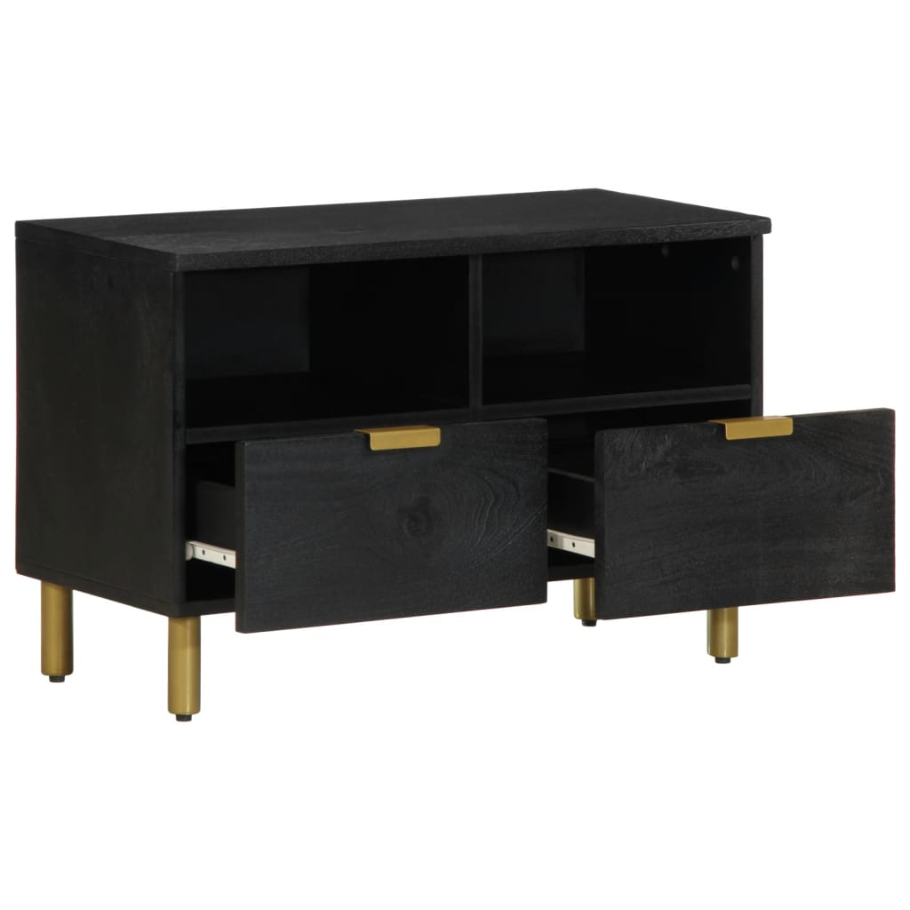 Dulap TV, negru, 70x33x46 cm, lemn prelucrat GartenMobel Dekor