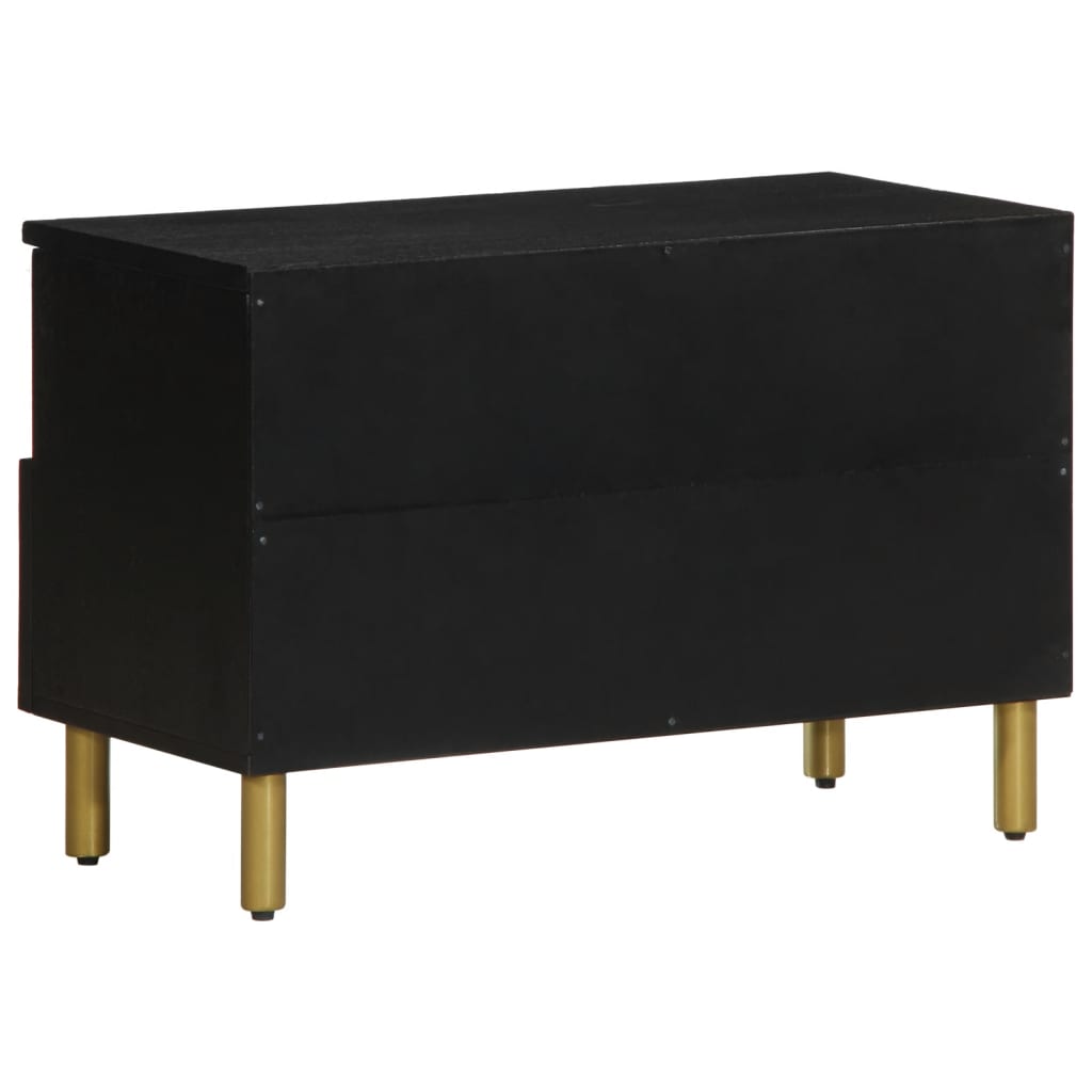 Dulap TV, negru, 70x33x46 cm, lemn prelucrat GartenMobel Dekor
