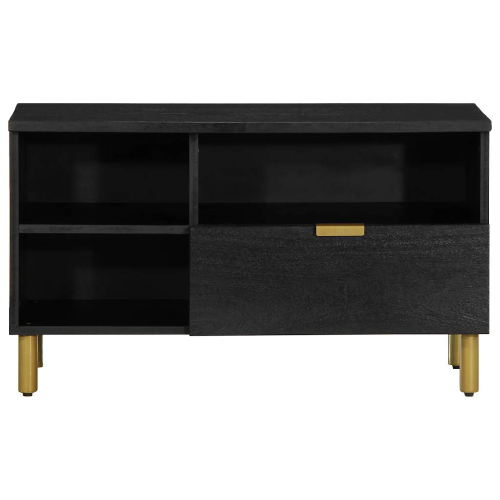 Dulap TV, negru, 80x33x46 cm, lemn prelucrat GartenMobel Dekor