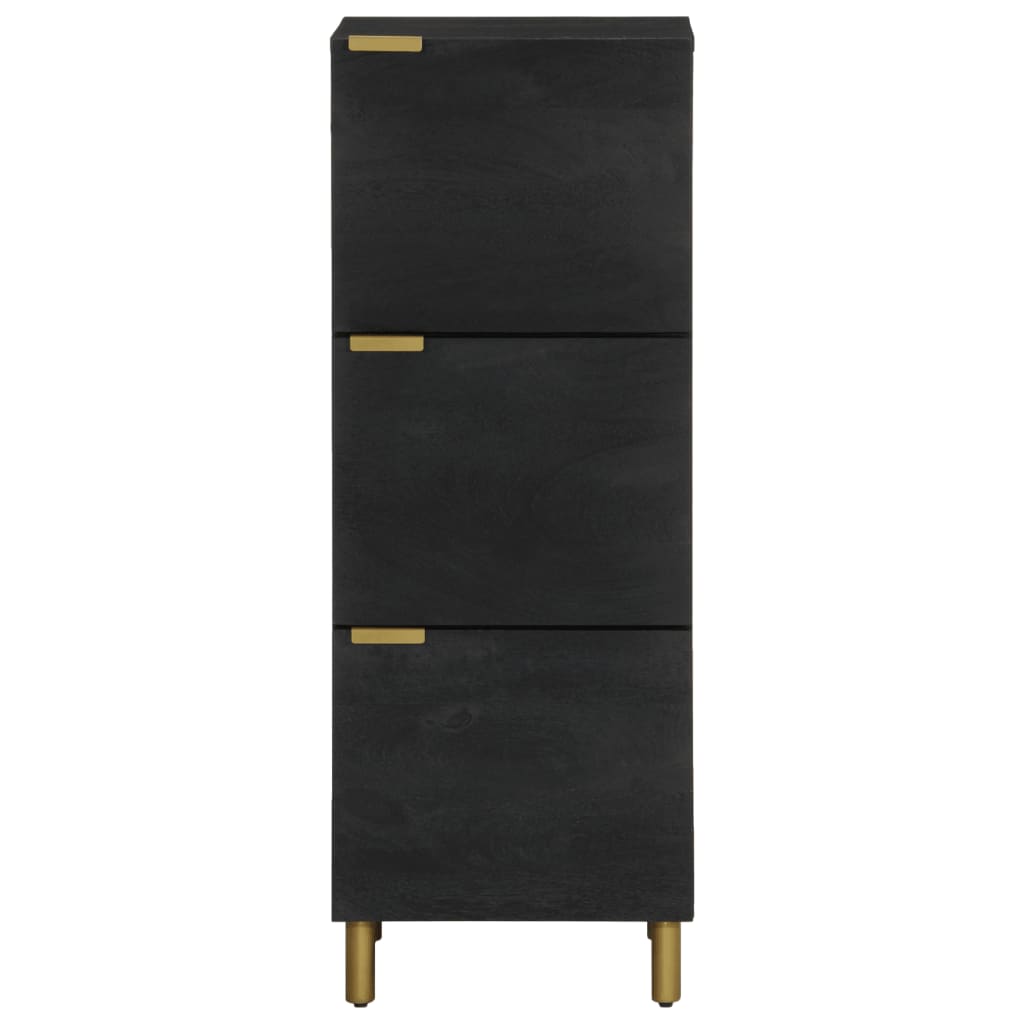 Dulap înalt, negru, 40x33x110 cm, lemn prelucrat GartenMobel Dekor