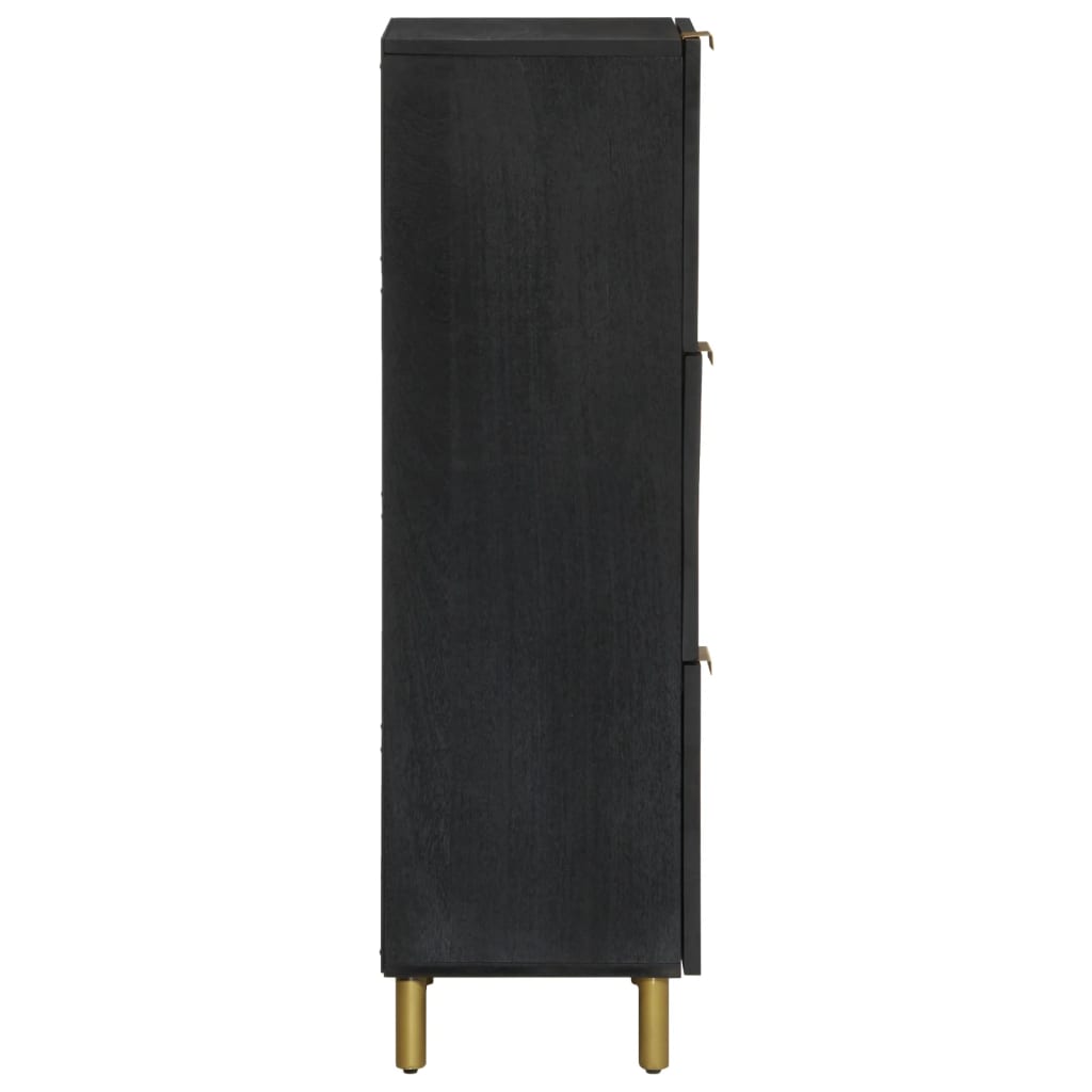 Dulap înalt, negru, 40x33x110 cm, lemn prelucrat GartenMobel Dekor