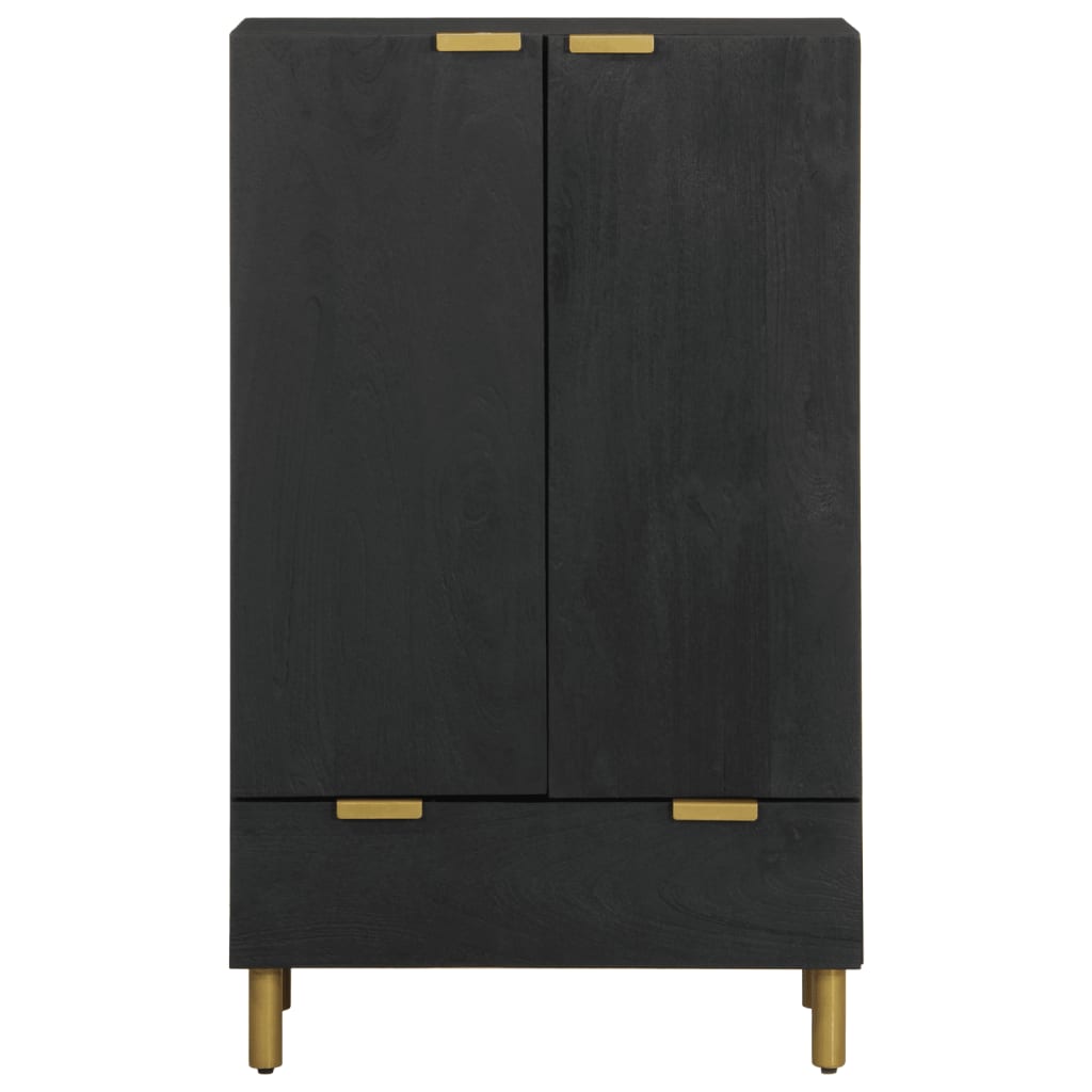Dulap înalt, negru, 60x33x100 cm, lemn prelucrat GartenMobel Dekor