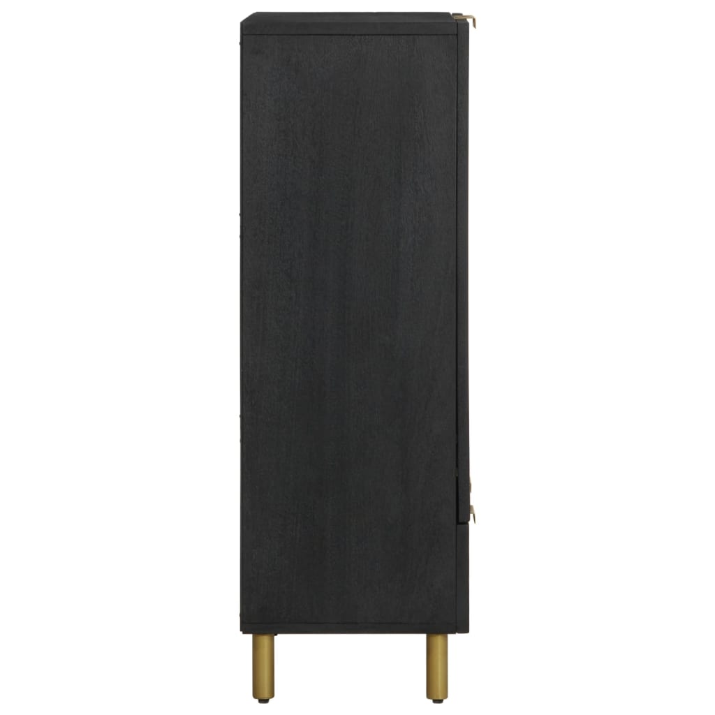 Dulap înalt, negru, 60x33x100 cm, lemn prelucrat GartenMobel Dekor