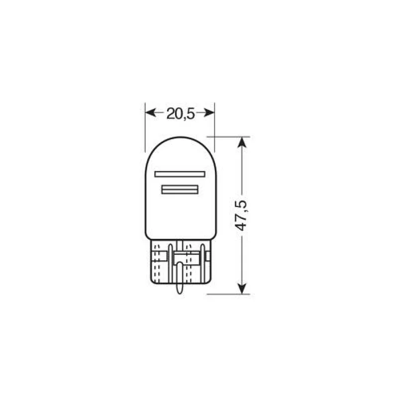 Bec 12V - W21/5W - 21/5W Pozitie frana soclu sticla W3x16q 1buc Narva Garage AutoRide